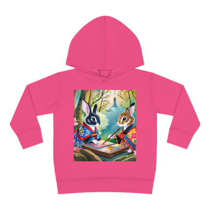 Fairy Animals Writing Wishes Toddler Pullover Fleece Hoodie