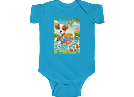 Koi Pond Puppy Infant Fine Jersey Bodysuit