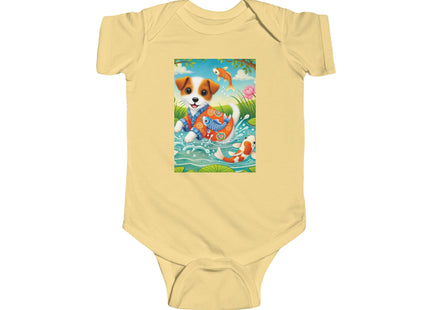 Koi Pond Puppy Infant Fine Jersey Bodysuit