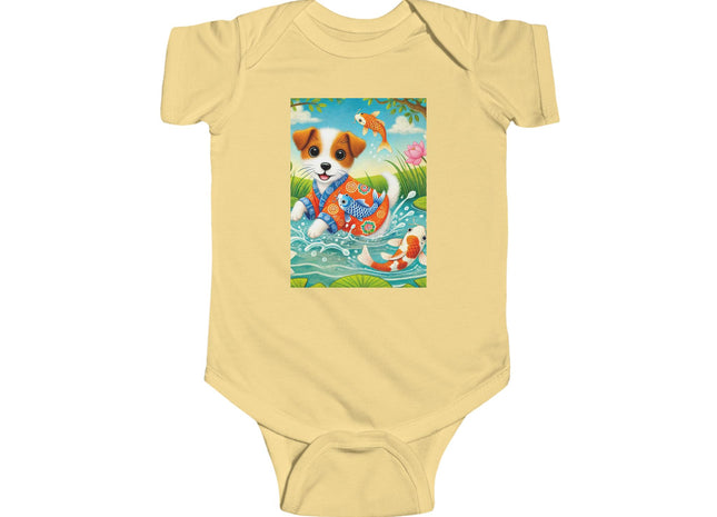 Koi Pond Puppy Infant Fine Jersey Bodysuit
