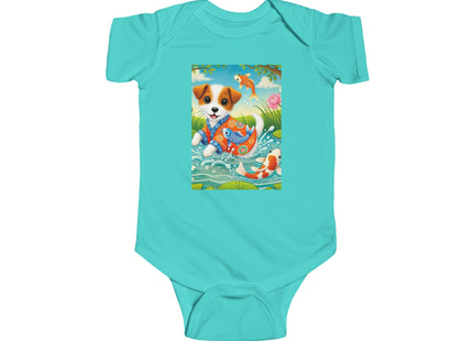 Koi Pond Puppy Infant Fine Jersey Bodysuit
