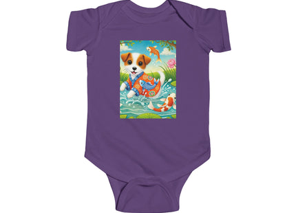 Koi Pond Puppy Infant Fine Jersey Bodysuit