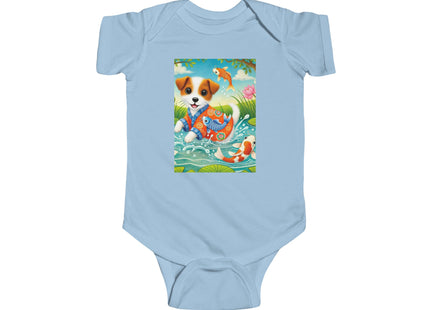 Koi Pond Puppy Infant Fine Jersey Bodysuit