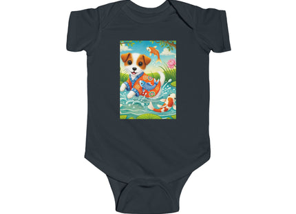 Koi Pond Puppy Infant Fine Jersey Bodysuit