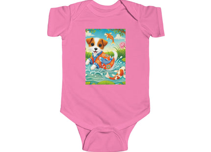 Koi Pond Puppy Infant Fine Jersey Bodysuit