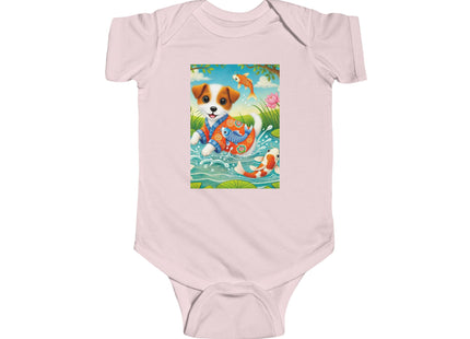 Koi Pond Puppy Infant Fine Jersey Bodysuit