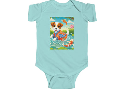 Koi Pond Puppy Infant Fine Jersey Bodysuit