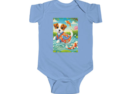 Koi Pond Puppy Infant Fine Jersey Bodysuit