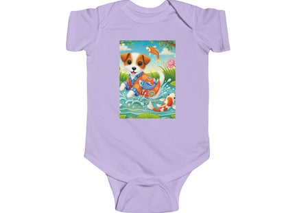 Koi Pond Puppy Infant Fine Jersey Bodysuit
