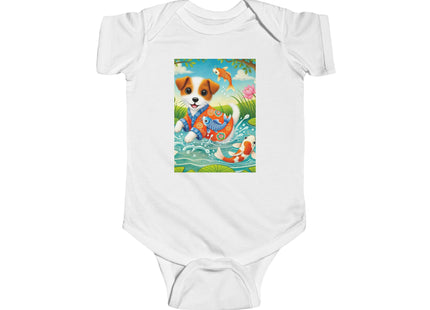Koi Pond Puppy Infant Fine Jersey Bodysuit