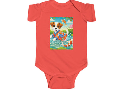 Koi Pond Puppy Infant Fine Jersey Bodysuit