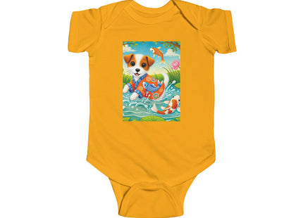 Koi Pond Puppy Infant Fine Jersey Bodysuit
