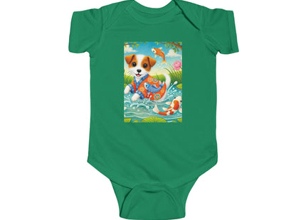 Koi Pond Puppy Infant Fine Jersey Bodysuit