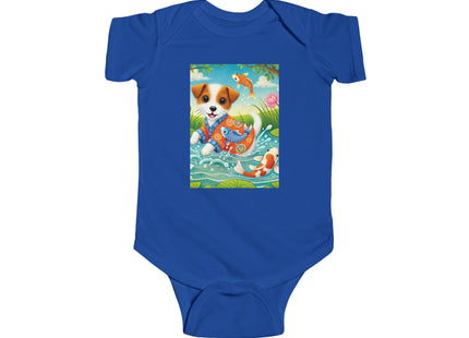 Koi Pond Puppy Infant Fine Jersey Bodysuit