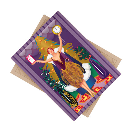 Countdown to Christmas Elegance Ceramic Tile
