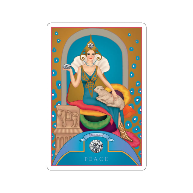 April & Diamond (from the Gem Series) by Sofia Chiostri Kiss-Cut Stickers (4 Sizes)