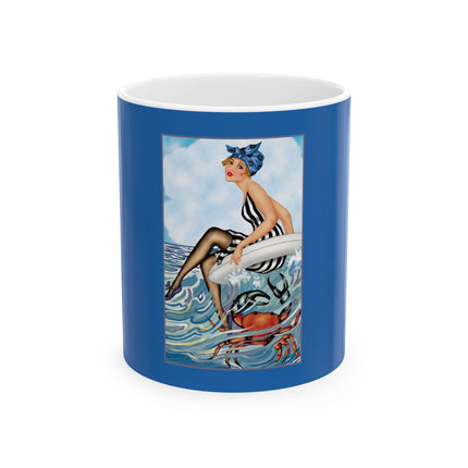 Playful Waves and Fashion Follies Ceramic Mug 11oz