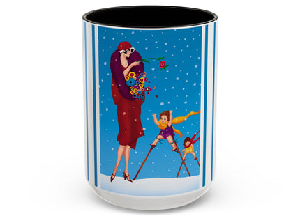 Snowfall & Couture Colorful Mugs (11oz, 15oz)