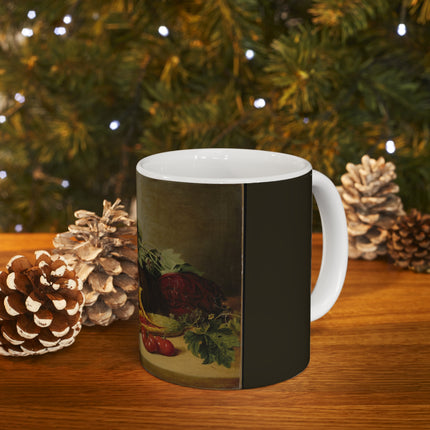 Still Life, Balsam Apple, and Vegetables by James Peale Ceramic Mug 11oz