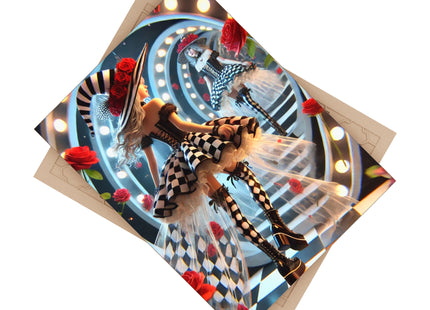 Halloween Witch Through the Mirror Ceramic Tile