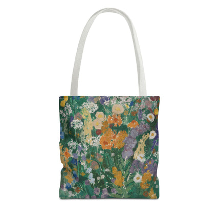 Flowers on the Mountain by August Babberger Tote Bag (AOP)