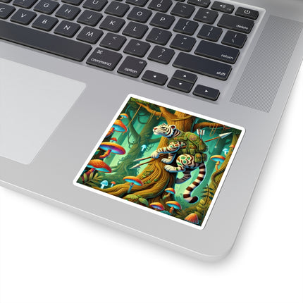 Silent Stripes Kiss-Cut Stickers (4 Sizes)
