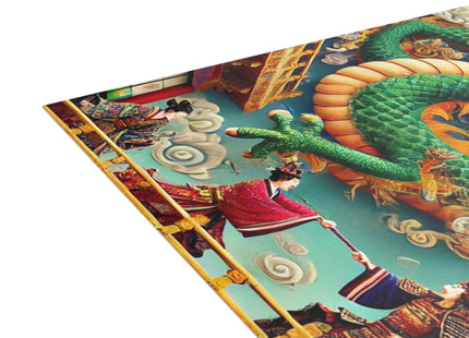 Tibetan Dragon Over Kabuki Duel Postcards (envelopes included) - Bundles of 10, 30, 50 Pieces