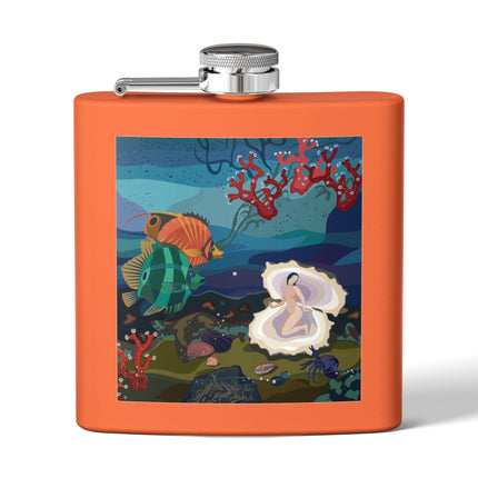 Ocean Pearl Siren Flask – Mystical Mermaid & Marine Enchantment