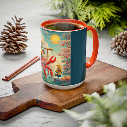The Celestial Crab Navigator Colorful Mugs (11oz, 15oz)