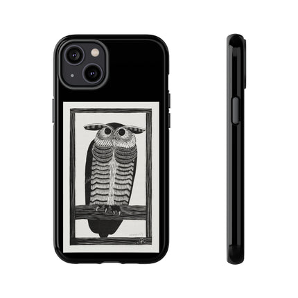 Horned Owl by Samuel Jessurun de Mesquita Phone Cases