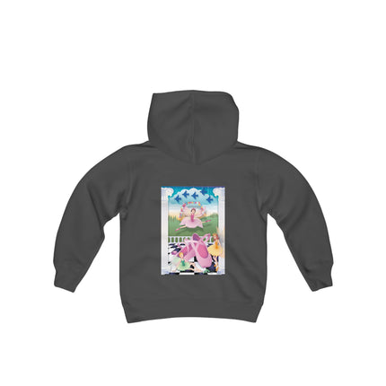 Graceful Enchantment Youth Hooded Sweatshirt – The Beauty of Movement & Magic
