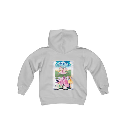 Graceful Enchantment Youth Hooded Sweatshirt – The Beauty of Movement & Magic