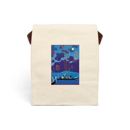 Fireworks in Venice by George Barbier Canvas Lunch Bag With Strap