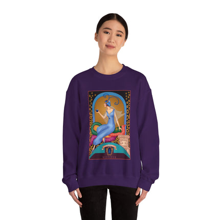 September & Sapphire (from the Gem Series) by Sofia Chiostri Heavy Blend™ Crewneck Sweatshirt