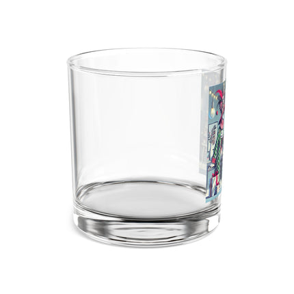 Whimsical Christmas Tea Party Rocks Glass, 10oz