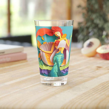 Charming Mermaid Glass, 16oz