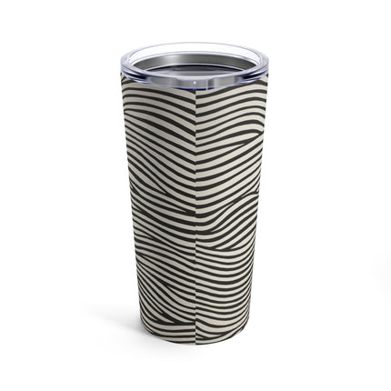 Wave Pattern on White Tumbler 20oz