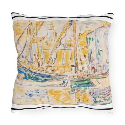 Saint-Tropez by Paul Signac Outdoor Pillows