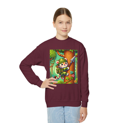 Stealthy Stripes Youth Crewneck Sweatshirt