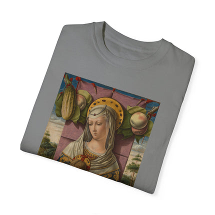 Madonna and Child by Carlo Crivelli Unisex Garment-Dyed T-shirt