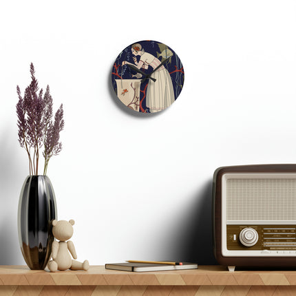The Dazzling Little Fish by George Barbier Acrylic Wall Clock