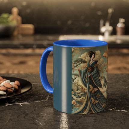 Butterfly Empress Colorful Mug – Graceful Butterflies & Timeless Elegance
