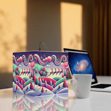 Festive Reindeer Flight Light Cube Lamp