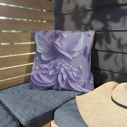 Lavender Fairy Outdoor Pillows