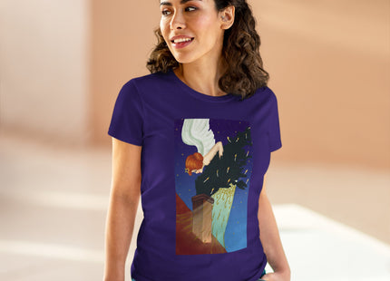 The Christmas Angel Women's Midweight Cotton Tee