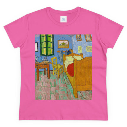 The Bedroom by Vincent van Gogh Women's Midweight Cotton Tee