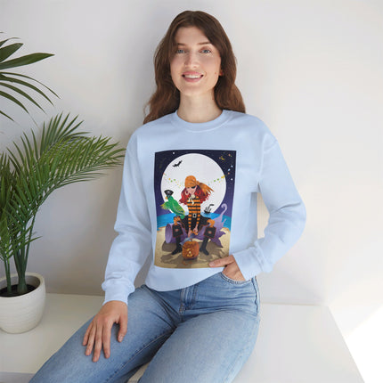 Moonlit Pirate Halloween Unisex Heavy Blend™ Crewneck Sweatshirt