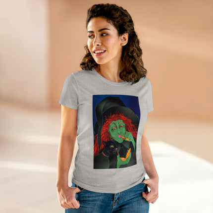Mirror, Mirror A Witch's Touch Women's Midweight Cotton Tee