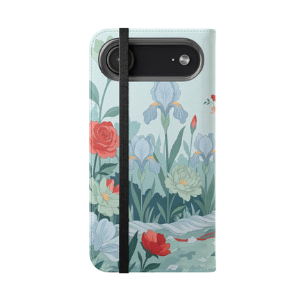 🌹💌 The Secret Rose Garden Courtship Flip Case – Art Deco Floral Romance