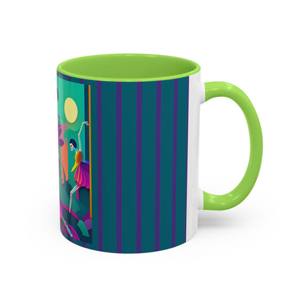 Dance of the Skeleton Ballerinas Colorful Mugs (11oz, 15oz)